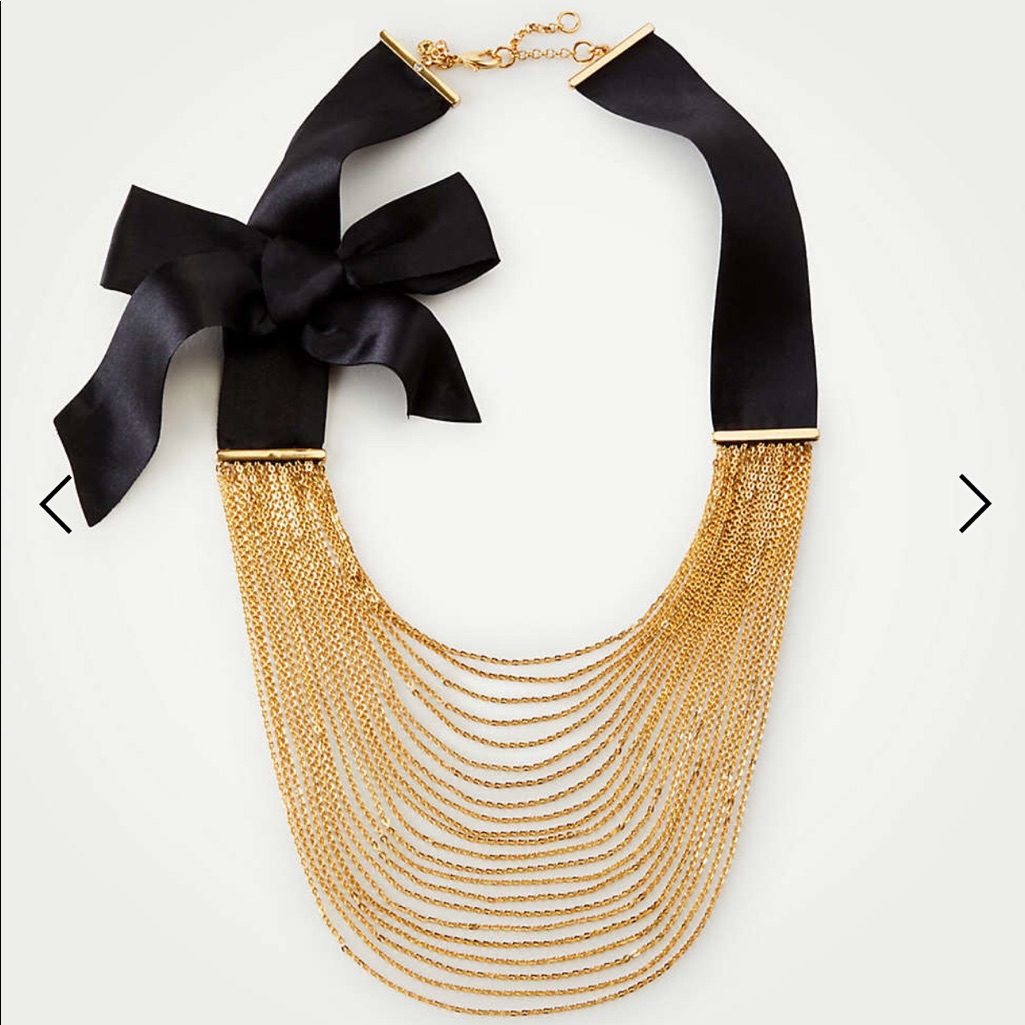 Ann Taylor Multi Strand Bow Necklace 69$